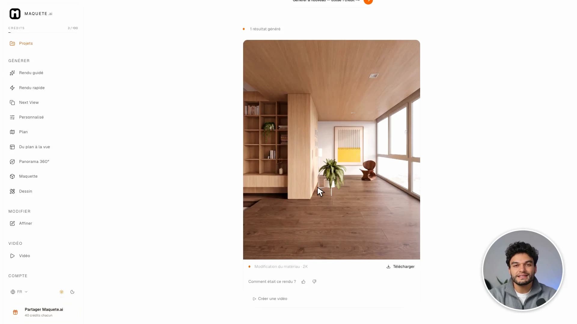 Décrivez la surface et vérifiez la proposition avant de l’appliquer.